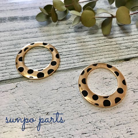 dot hoop charm【2個】