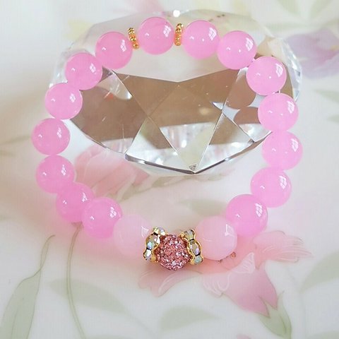 【sold out】Ｐｉｎｋ🍒Ｐｉｎｋ🍒パワーストーン💎ブレスレット