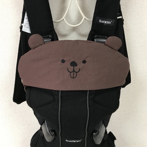 ベビービョルンone Kai対応よだれカバー、首回りカバークマさん