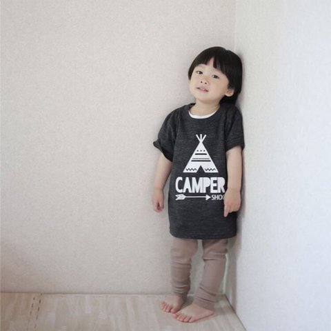 CAMPER お名前 Tシャツ