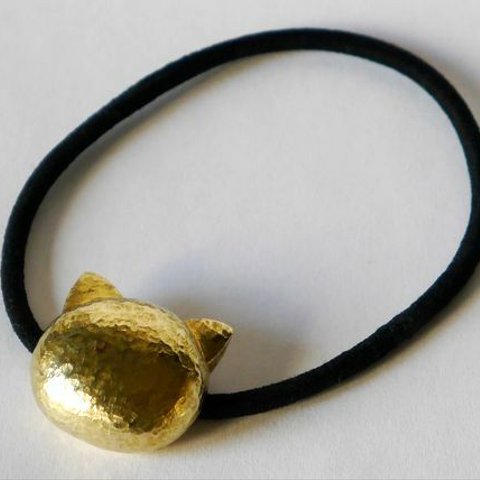 再販★Cat hair Accessories(brass) ヘアゴム★真鍮★猫★ねこ★ネコ