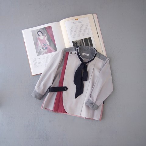 100sizeドレスシャツ −マリー・ローランサン＜ポール・ギヨーム夫人の肖像＞より− 【minne限定アイテム】