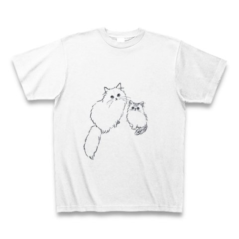 【送料無料】仲良しペルシャ猫Tシャツ