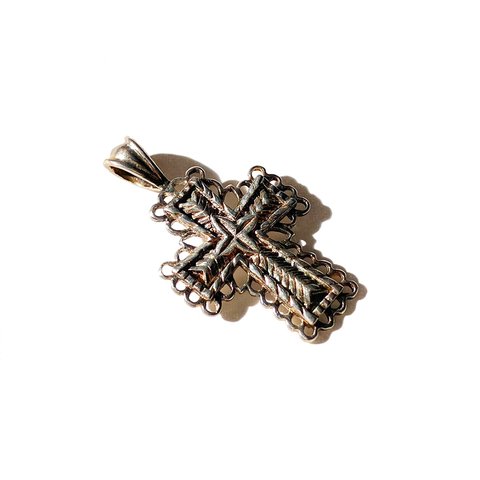 Vintage Silver 925 Cross Pendant Top