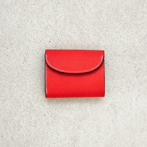 flap mini wallet [ red ] ミニ財布 コンパクトウォレット