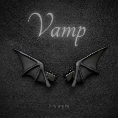 再販【Vamp】蝙蝠羽ゴシックブラックミニヘアクリップ