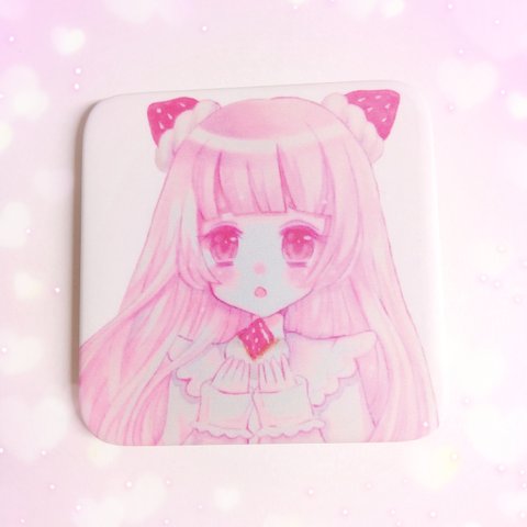 苺だいふくちゃん🍓缶バッジ