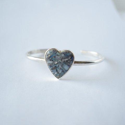 Heart bangle ～Opal～《silver925》