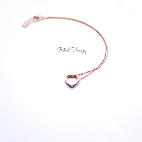 《お値下げ中》sweet heart necklace gold&pink ギフト用選べる3種のギフトケース      