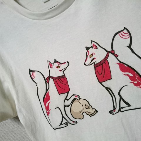 Tシャツ　向かひ狐