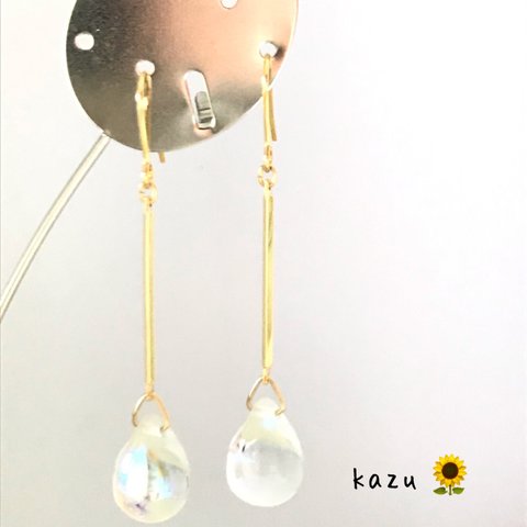 ユラユラ揺れる💧涼しげピアス