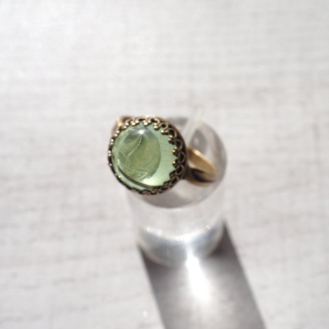 brass-work × gemstone ring No.7