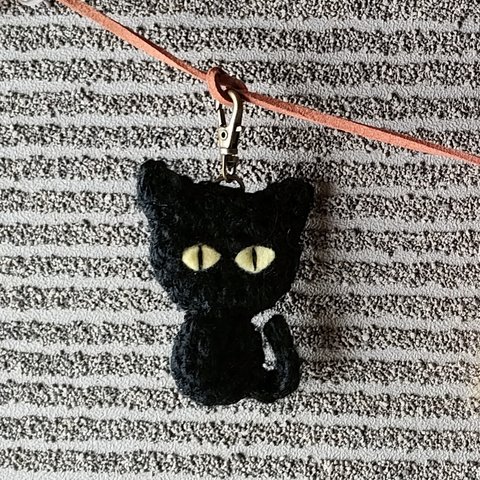 おすまし❤黒猫キーホルダー