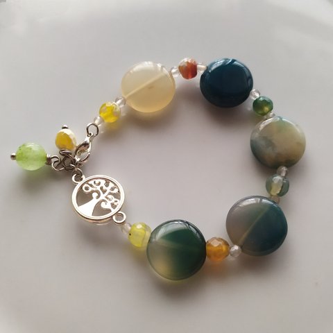 Natural power stone bracelet