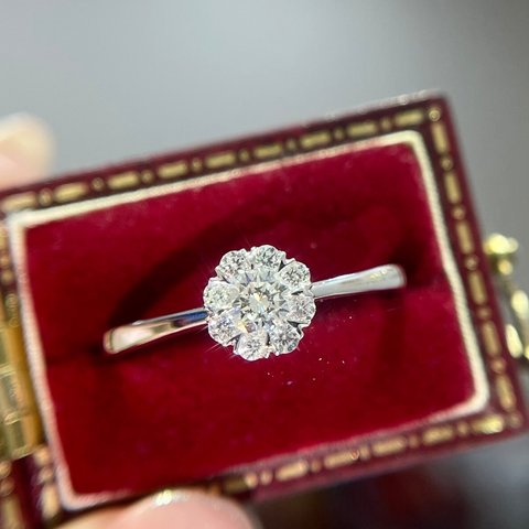 天然ダイヤモンドリング0.27ct　k18