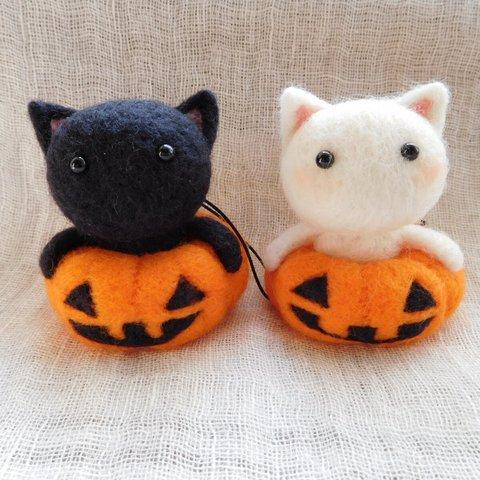 ハロウィンねこちゃんストラップ