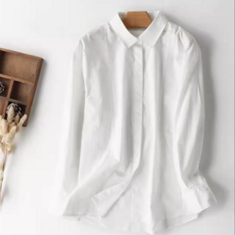新モデル シンプル 通勤 カジュアル トップス 純綿 シャツ
