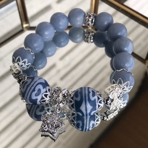 エンジェルライトとシルバーパーツの饗宴🎀💠ブレスレット✨✨