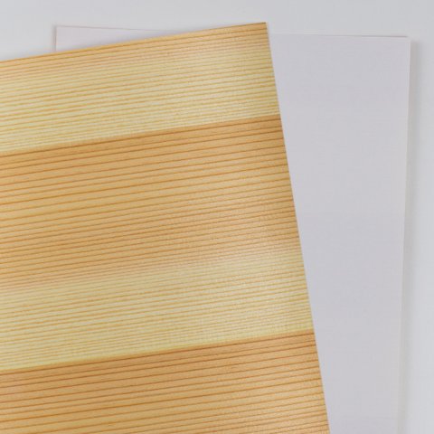 木の紙10枚A4サイズ（片面木・片面紙 / 木目：横）インクジェットプリンター・レーザープリンター兼用
