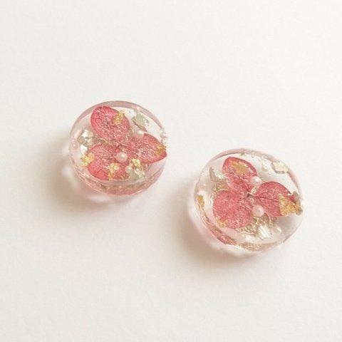 Micha MichA   あじさい◇レッド  ピアス/イヤリング