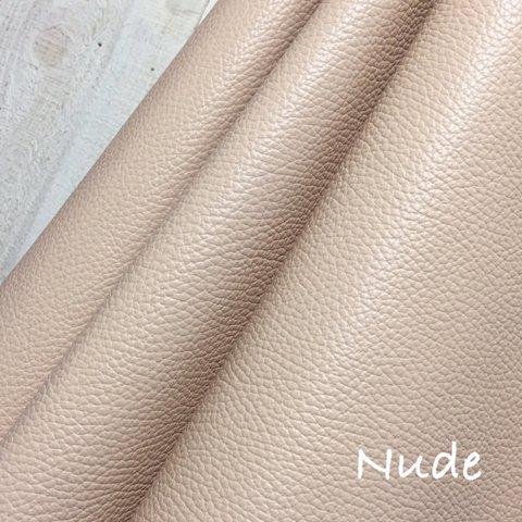 36cm×20cmカルトナージュ製作に最適　高品質イタリア製レザーNude(肌色）