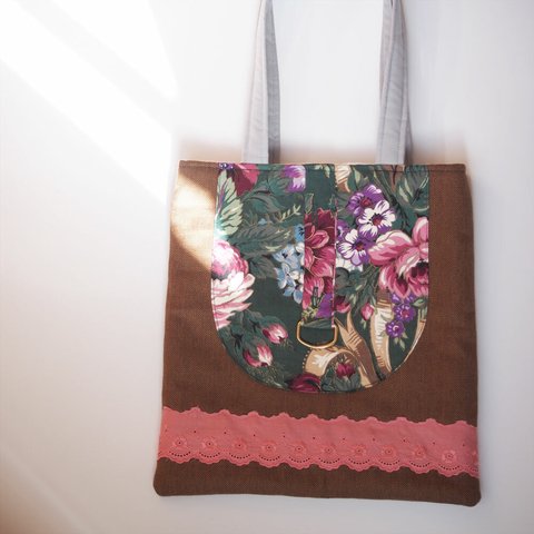 Gold and flower bag