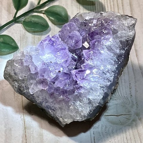 ゲーサイト内包✨　レインボー　アメジスト　クラスター　原石　ラフストーン　紫水晶