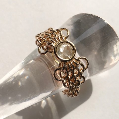 『 Lady butterfly ( joy ) 』Ring by K14GF 