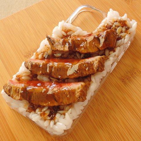 【送料無料】食品サンプル　焼肉丼　iPhone12 mini ケース　