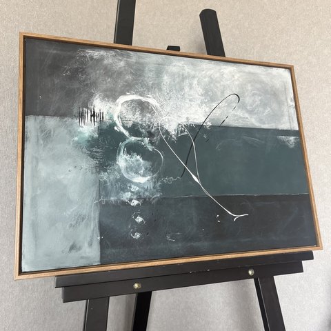 現代アート　70×50㎝　フレーム付き　アート　モダン　絵画　抽象画