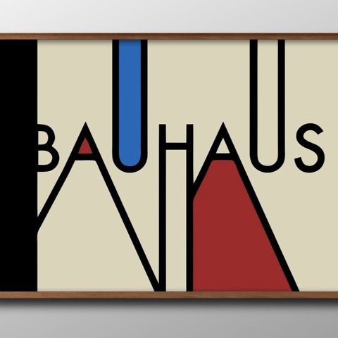 11784■ポスター　A3サイズ　『バウハウス』　アート　イラスト　北欧　デザイン　上級マット紙　　