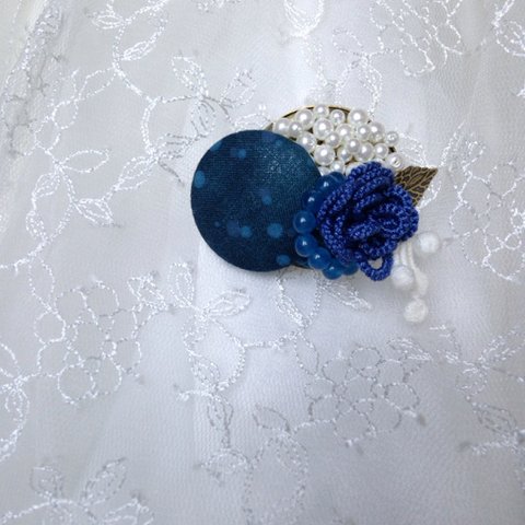 Blue rose 夜空