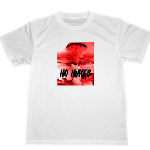 NO NUKES　ドライ　Tシャツ　反核　反戦　グッズ　戦争反対　NO　WAR