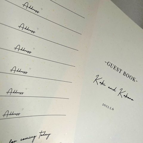 guest book