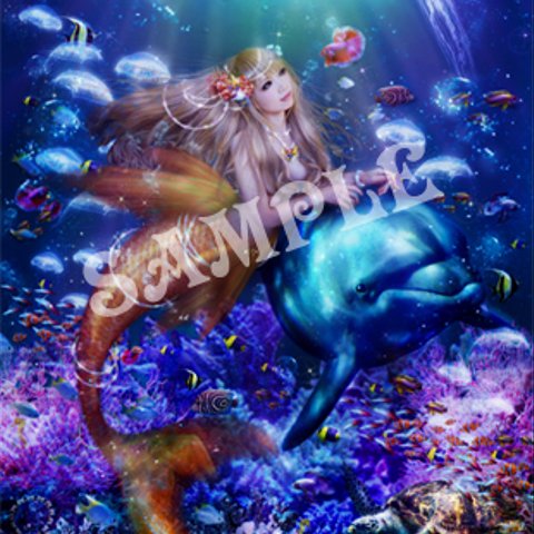 <ミニポスター>Sparkling sea mermaid