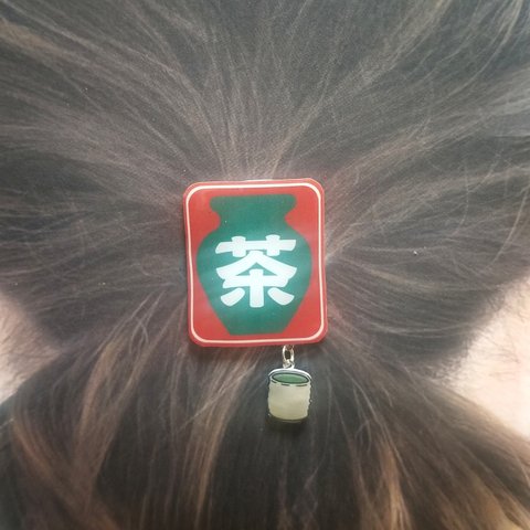 お茶　ヘアゴム