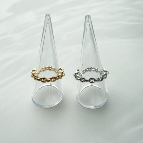 【men's】18号chain ring silver gold チェーンリング　シルバー　ゴールド