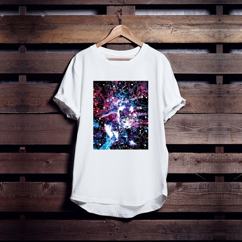 宇宙ねこTシャツ「Night Cats」