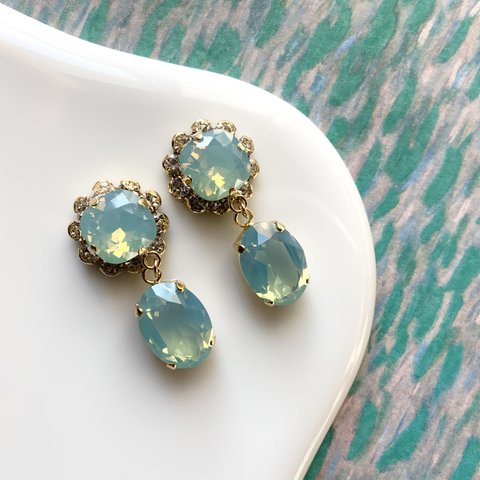 pacific opal drop pierce/ earring