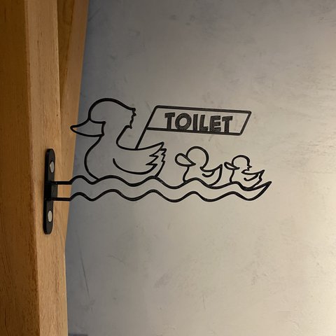 『アヒルの親子 _TOILET（トイレサイン）』_サイン/看板/ルームプレート/_026