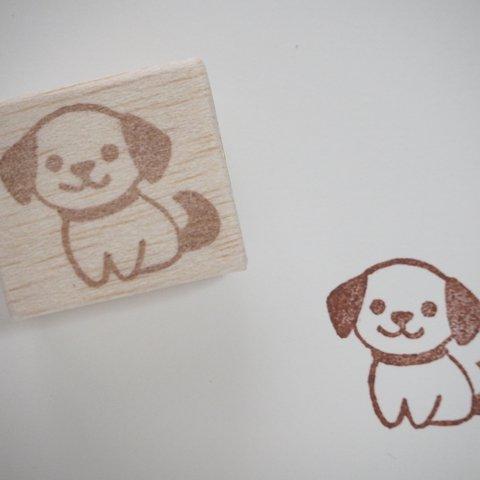 【受注製作】おすわり子犬の消しゴムはんこ