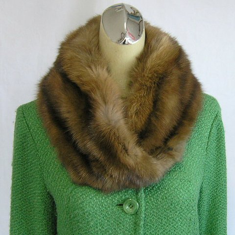 ¶ new antique fur ¶ ロシアンセーブルゆったりnejiriスヌード「ruanbe」