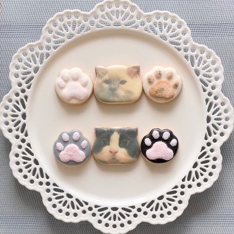 プリント猫クッキー