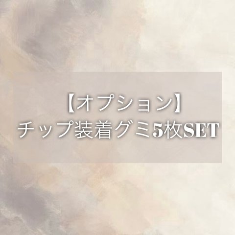 【オプション】装着グミシール5枚セット