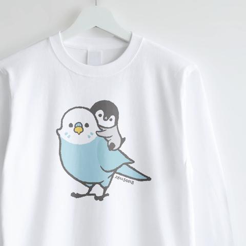 長袖Tシャツ（PETIT BIRD / セキセイインコ×ペンギン）