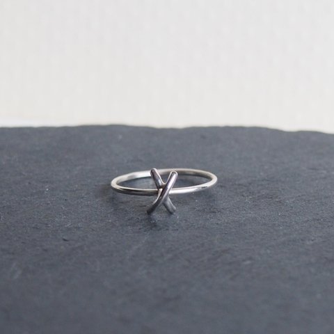 【受注制作】- Silver - Cross Ring 