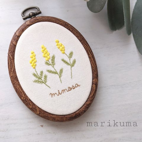 【送料無料】mimosa3種　アンティークフレーム　刺繍枠