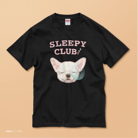 「SLEEPY CLUB_チワワ」 コットンTシャツ/送料無料