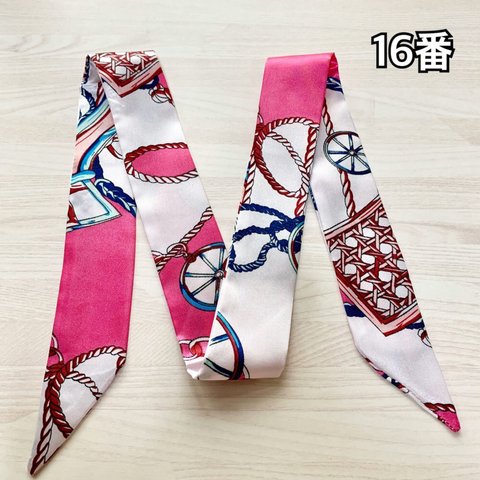 16番 バッグスカーフ バッグリボン スカーフ