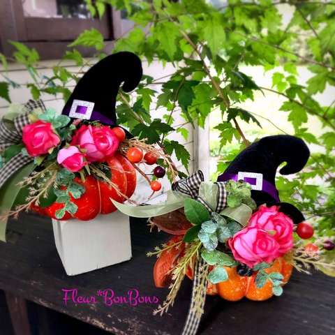 【 わくわくが止まらないハロハロハロウィン 】 Halloween mini arrangement ¥3,800(税込)